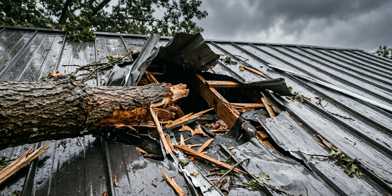 Storm damaged your roof?