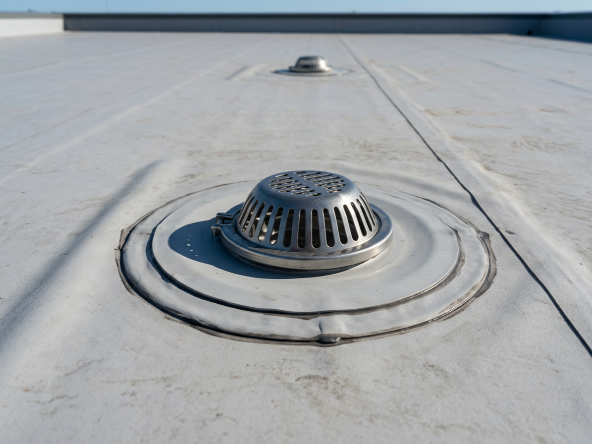 Internal drainage funnels